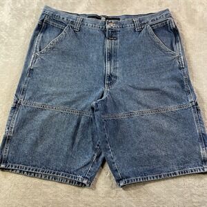 MARITHE FRANCOIS GIRBAUD Denim Shorts Mens 40 Blue Authentic Fit Y2K 90s Baggy